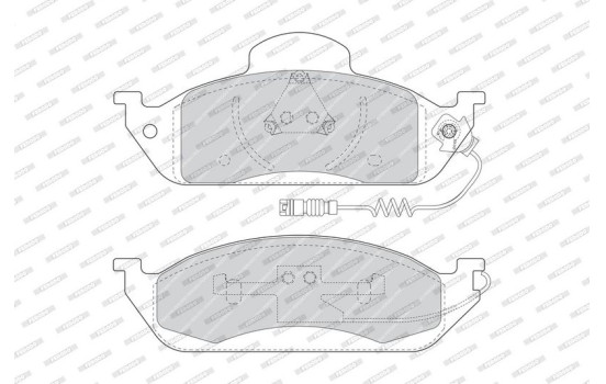 Brake Pad Set, disc brake PREMIER ECO FRICTION FDB1400 Ferodo, Image 4