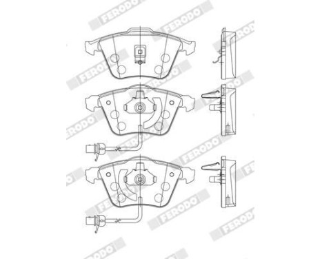 Brake Pad Set, disc brake PREMIER ECO FRICTION FDB1407 Ferodo, Image 4
