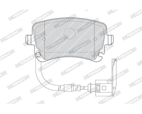 Brake Pad Set, disc brake PREMIER ECO FRICTION FDB1408 Ferodo, Image 3