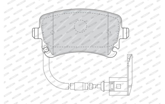 Brake Pad Set, disc brake PREMIER ECO FRICTION FDB1408 Ferodo, Image 3