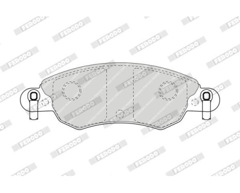 Brake Pad Set, disc brake PREMIER ECO FRICTION FDB1410 Ferodo, Image 4