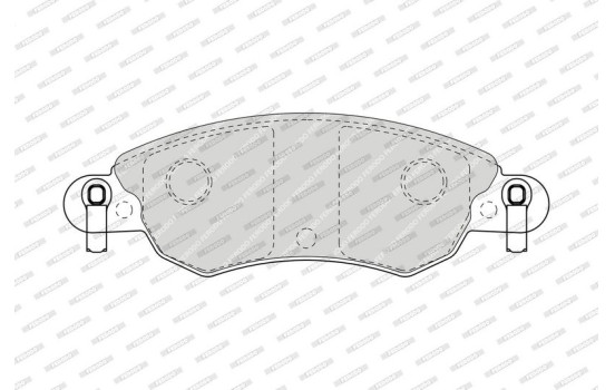 Brake Pad Set, disc brake PREMIER ECO FRICTION FDB1410 Ferodo, Image 4