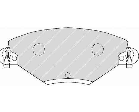 Brake Pad Set, disc brake PREMIER ECO FRICTION FDB1411 Ferodo, Image 2