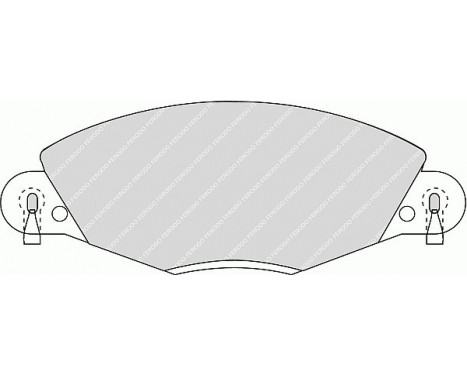 Brake Pad Set, disc brake PREMIER ECO FRICTION FDB1412 Ferodo, Image 2