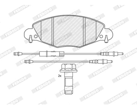 Brake Pad Set, disc brake PREMIER ECO FRICTION FDB1412 Ferodo, Image 4