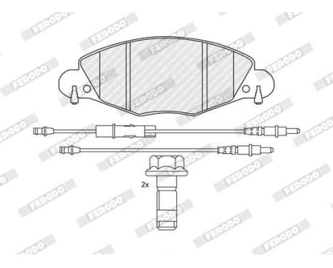 Brake Pad Set, disc brake PREMIER ECO FRICTION FDB1412 Ferodo, Image 5