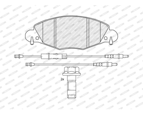 Brake Pad Set, disc brake PREMIER ECO FRICTION FDB1412 Ferodo, Image 5