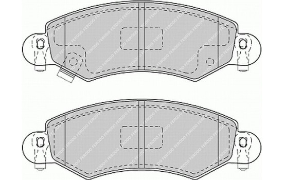 Brake Pad Set, disc brake PREMIER ECO FRICTION FDB1423 Ferodo, Image 2