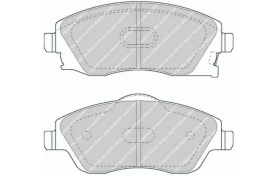 Brake Pad Set, disc brake PREMIER ECO FRICTION FDB1424 Ferodo, Image 2
