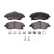 Brake Pad Set, disc brake PREMIER ECO FRICTION FDB1424 Ferodo