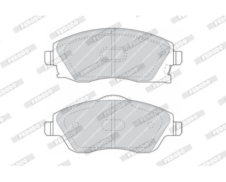 Brake Pad Set, disc brake PREMIER ECO FRICTION FDB1424 Ferodo, Image 4