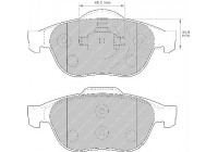 Brake Pad Set, disc brake PREMIER ECO FRICTION FDB1441 Ferodo