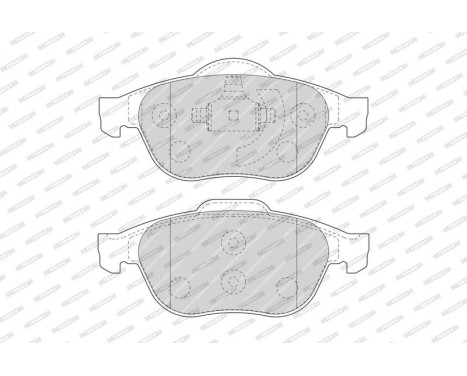 Brake Pad Set, disc brake PREMIER ECO FRICTION FDB1441 Ferodo, Image 3