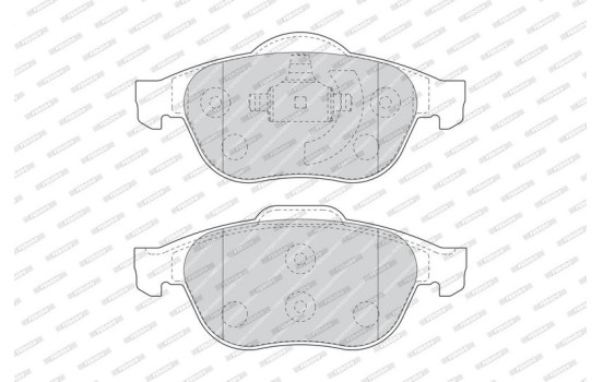 Brake Pad Set, disc brake PREMIER ECO FRICTION FDB1441 Ferodo, Image 3