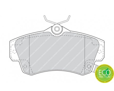 Brake Pad Set, disc brake PREMIER ECO FRICTION FDB1442 Ferodo, Image 3