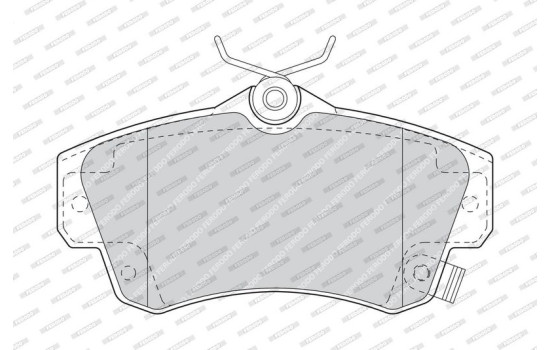 Brake Pad Set, disc brake PREMIER ECO FRICTION FDB1442 Ferodo, Image 4