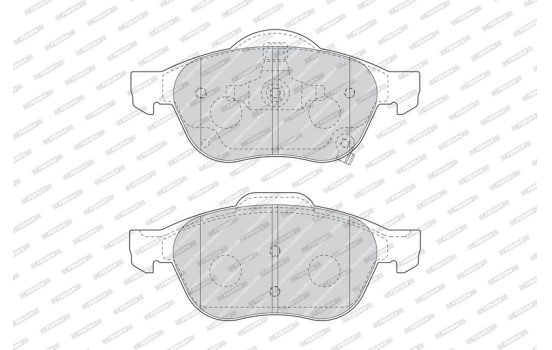 Brake Pad Set, disc brake PREMIER ECO FRICTION FDB1447 Ferodo, Image 4