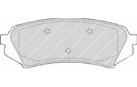 Brake Pad Set, disc brake PREMIER ECO FRICTION FDB1457 Ferodo, Image 2