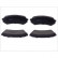 Brake Pad Set, disc brake PREMIER ECO FRICTION FDB1457 Ferodo