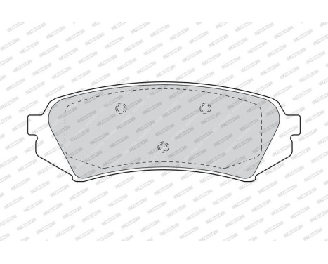 Brake Pad Set, disc brake PREMIER ECO FRICTION FDB1457 Ferodo, Image 4