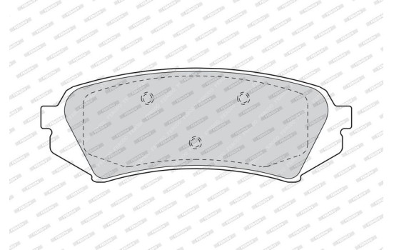 Brake Pad Set, disc brake PREMIER ECO FRICTION FDB1457 Ferodo, Image 4