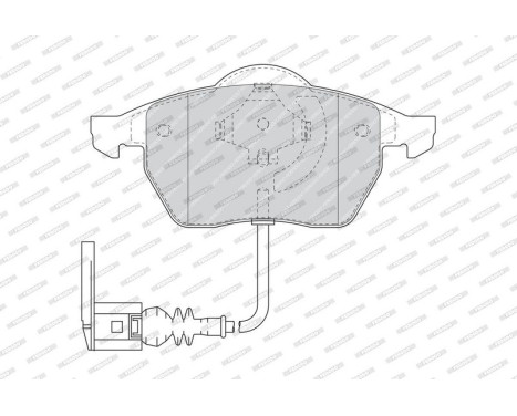 Brake Pad Set, disc brake PREMIER ECO FRICTION FDB1463 Ferodo, Image 3