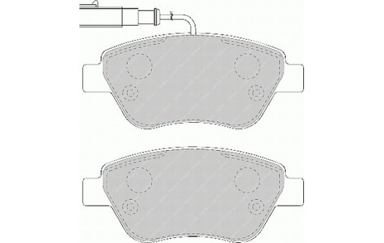 Brake Pad Set, disc brake PREMIER ECO FRICTION FDB1466 Ferodo, Image 2