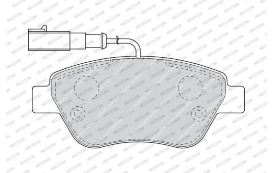 Brake Pad Set, disc brake PREMIER ECO FRICTION FDB1466 Ferodo, Image 4