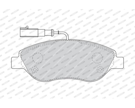 Brake Pad Set, disc brake PREMIER ECO FRICTION FDB1468 Ferodo, Image 4