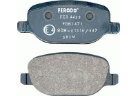 Brake Pad Set, disc brake PREMIER ECO FRICTION FDB1471 Ferodo