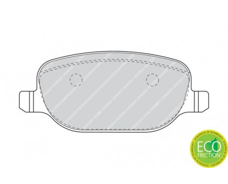 Brake Pad Set, disc brake PREMIER ECO FRICTION FDB1471 Ferodo, Image 3