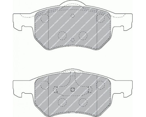 Brake Pad Set, disc brake PREMIER ECO FRICTION FDB1474 Ferodo, Image 2