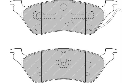 Brake Pad Set, disc brake PREMIER ECO FRICTION FDB1475 Ferodo