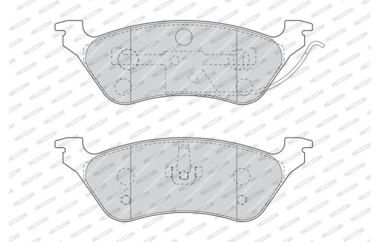 Brake Pad Set, disc brake PREMIER ECO FRICTION FDB1475 Ferodo, Image 3