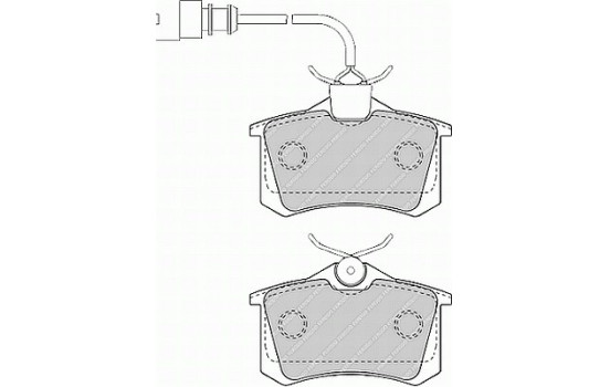 Brake Pad Set, disc brake PREMIER ECO FRICTION FDB1481 Ferodo, Image 2