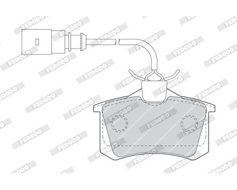 Brake Pad Set, disc brake PREMIER ECO FRICTION FDB1481 Ferodo, Image 4