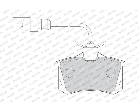 Brake Pad Set, disc brake PREMIER ECO FRICTION FDB1481 Ferodo, Image 4