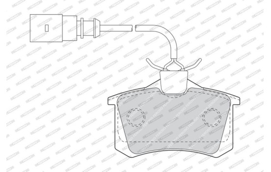 Brake Pad Set, disc brake PREMIER ECO FRICTION FDB1481 Ferodo, Image 4