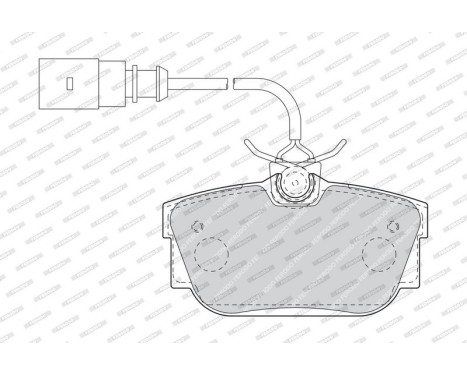Brake Pad Set, disc brake PREMIER ECO FRICTION FDB1482 Ferodo, Image 4