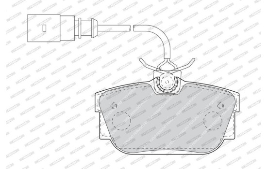 Brake Pad Set, disc brake PREMIER ECO FRICTION FDB1482 Ferodo, Image 4