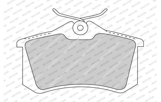 Brake Pad Set, disc brake PREMIER ECO FRICTION FDB1491 Ferodo, Image 3