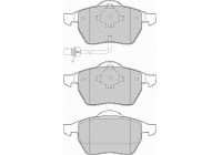 Brake Pad Set, disc brake PREMIER ECO FRICTION FDB1496 Ferodo