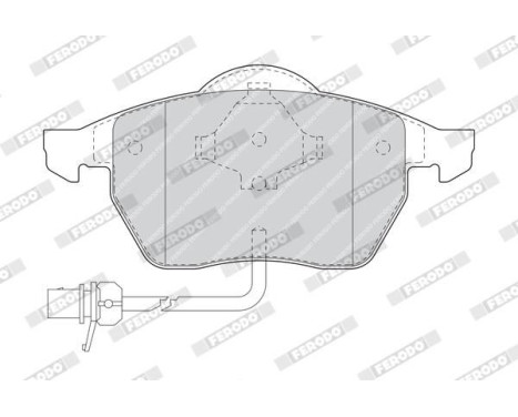 Brake Pad Set, disc brake PREMIER ECO FRICTION FDB1496 Ferodo, Image 3