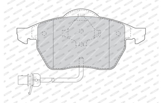 Brake Pad Set, disc brake PREMIER ECO FRICTION FDB1496 Ferodo, Image 3