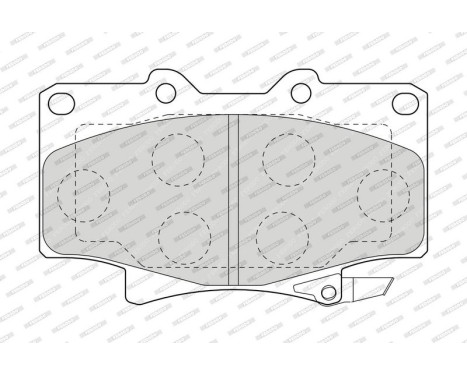 Brake Pad Set, disc brake PREMIER ECO FRICTION FDB1502 Ferodo, Image 4