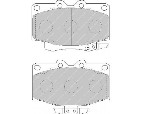 Brake Pad Set, disc brake PREMIER ECO FRICTION FDB1504 Ferodo