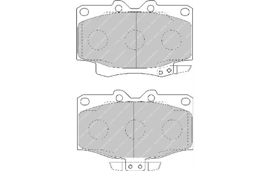 Brake Pad Set, disc brake PREMIER ECO FRICTION FDB1504 Ferodo