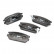 Brake Pad Set, disc brake PREMIER ECO FRICTION FDB1507 Ferodo