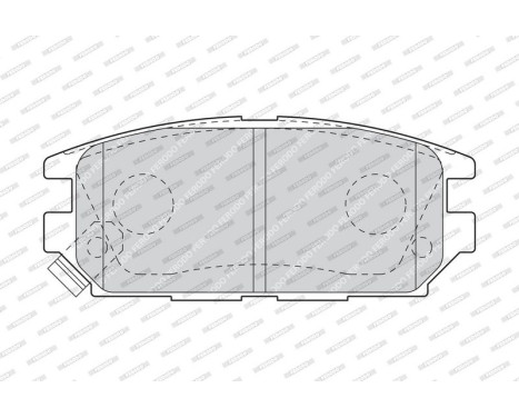 Brake Pad Set, disc brake PREMIER ECO FRICTION FDB1507 Ferodo, Image 3