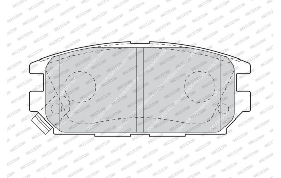 Brake Pad Set, disc brake PREMIER ECO FRICTION FDB1507 Ferodo, Image 3